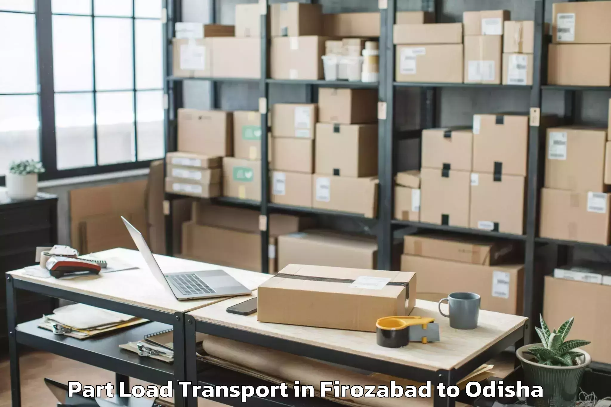 Comprehensive Firozabad to Bangriposi Part Load Transport